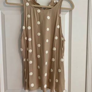 Polka dot tank top